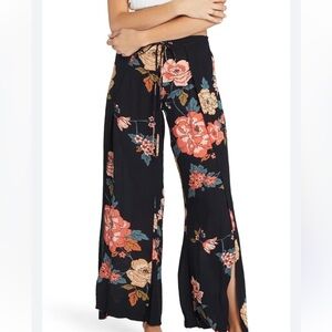Billabong Floral Wide-Leg Pants